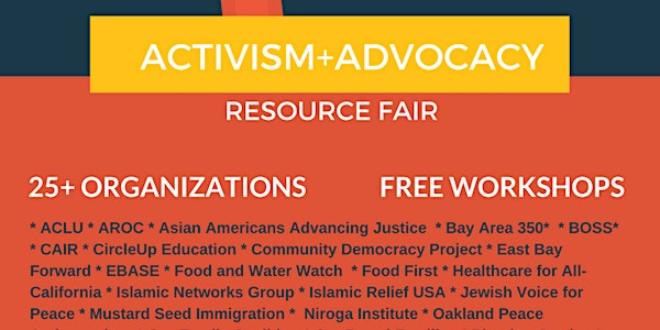 Post-Inauguration Activism and Advocacy Resource Fair 