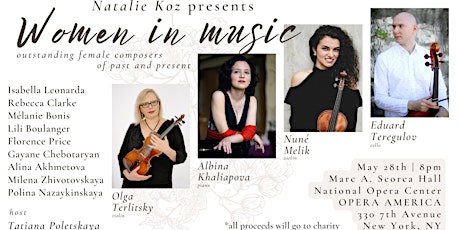 Women in Music: outstanding female composers of past and present. tickets