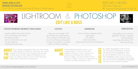 EDIT LIKE A BOSS - Lightroom and Photoshop for Wedding Photographers primary image
