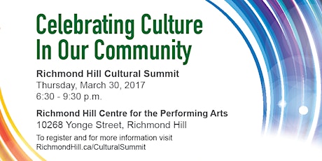 2017 Richmond Hill Cultural Summit primary image