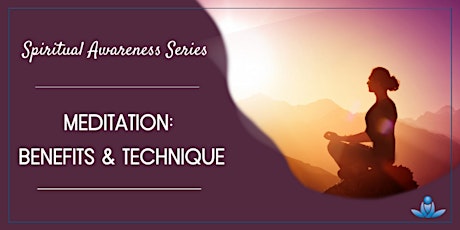 Meditation: Benefits and Technique tickets
