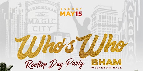Primaire afbeelding van ELEVATE WHO'S WHO ROOFTOP DAY PARTY