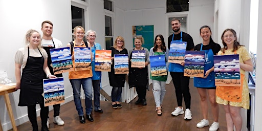 Sip and Paint in Melbourne: Twilight Walk on the Beach primary image