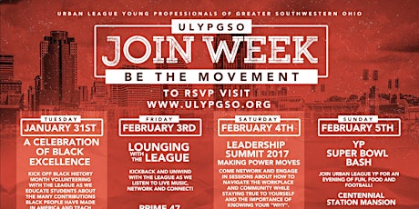 Urban League Young Professionals Join Week 2017:  Be The Movement!  primary image