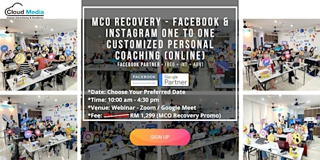 Facebook Partner - Facebook & Instagram (Online One to One Coaching) Tickets