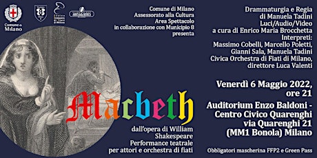 MACBETH da Shakespeare, performance per attori e orchestra di fiati