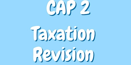 CAP 2 - Tax Revision - FULL DAY tickets