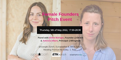 Primaire afbeelding van Female Founder Pitch Event