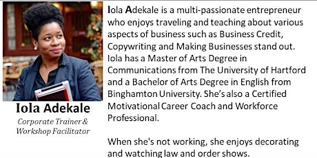 Bloomfield Business Networking with Iola Adekale[via Zoom] tickets