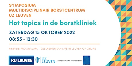 Symposium Multidisciplinair Borstcentrum UZ Leuven billets