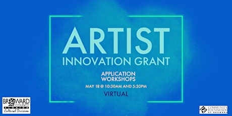 Artist Innovation Grant: Application Workshops (Virtual) tickets