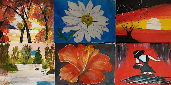 Acrylics Art Classes - Monthly Sessions - April to Sept image