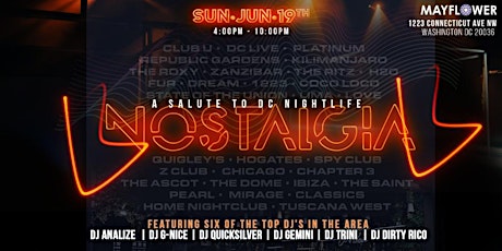 NOSTALGIA - A SALUTE TO DC NIGHTLIFE tickets