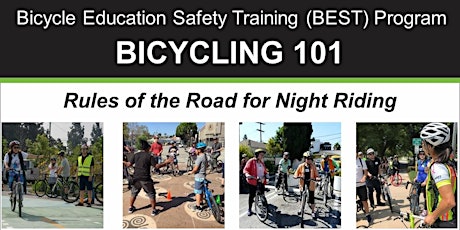 Bicycling 101: Rules Of The Road For Night Riding - Online Video Class tickets