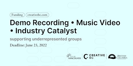 Demo Recording, Music Video, and Industry Catalyst Grant Info Session tickets