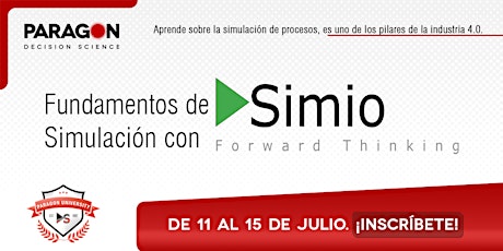 Entrenamiento Online: Fundamentos de simulación con Simio - 11 a 15 julio entradas