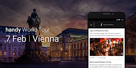 handy World Tour Revolutionizing Hospitality in Vienna primary image