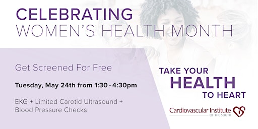 CIS LGSW: Free Women's Cardiac Wellness Screening (May 24)