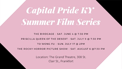 Capital Pride KY Summer Film Series - The Rocky Horror Picture Show tickets