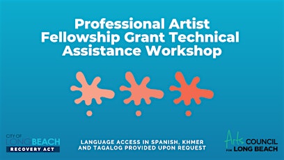 Professional Artist Fellowship Technical Assistance Workshop tickets