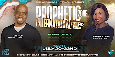 Prophetic Zone Conference International 2022: Elev boletos