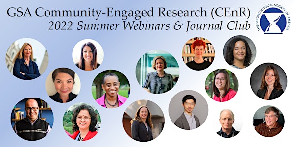 Community-Engaged Research Summer Webinars & Journal Club