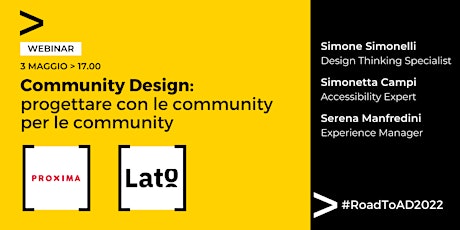 Community Design: Progettare con le community per le community