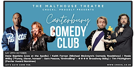 Canterbury Comedy Club with Dane Baptiste and Keith Farnan