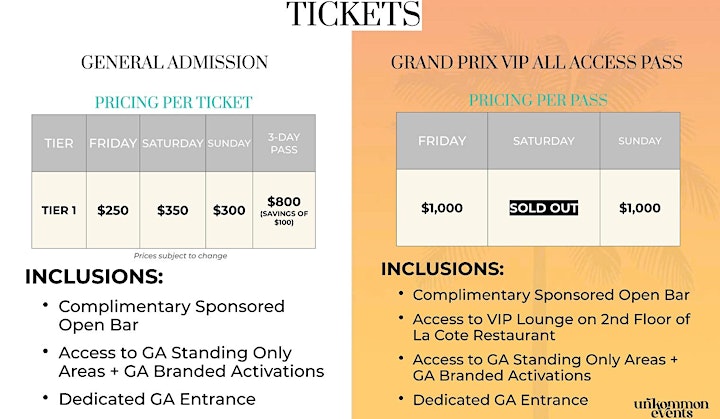         Miami Race Nights - Calvin Harris -  Official Tickets and VIP Services image