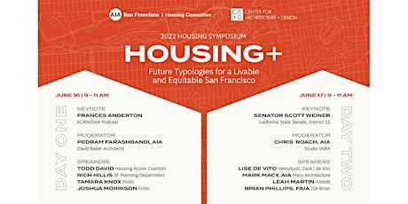 Day 1: Housing+ | Future Typologies for a Livable and Equitable SF primary image