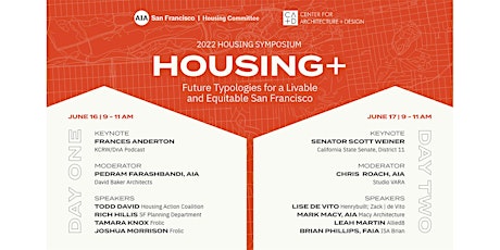 Housing+ | Future Typologies for a Livable and Equitable SF tickets