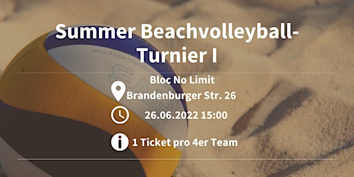 Summer Beachvolleyball-Turnier I