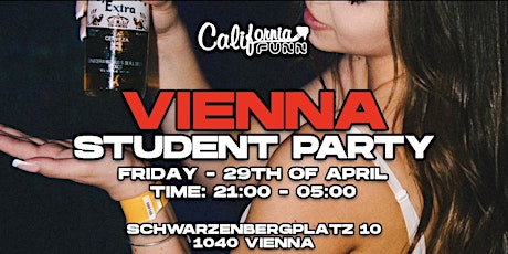Imagem principal do evento VIENNA STUDENT  PARTY WITH A 1000 STUDENTS ALL YOU CAN DRINK GIVEAWAY