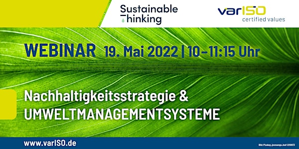 Webinar "Nachhaltigkeitsstrategie & Umweltmanagementsysteme"