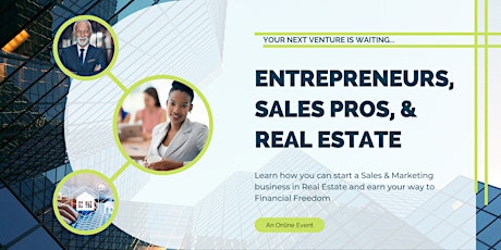 Entrepreneurs: Build a Business In Real Estate, Part Time - Paterson tickets