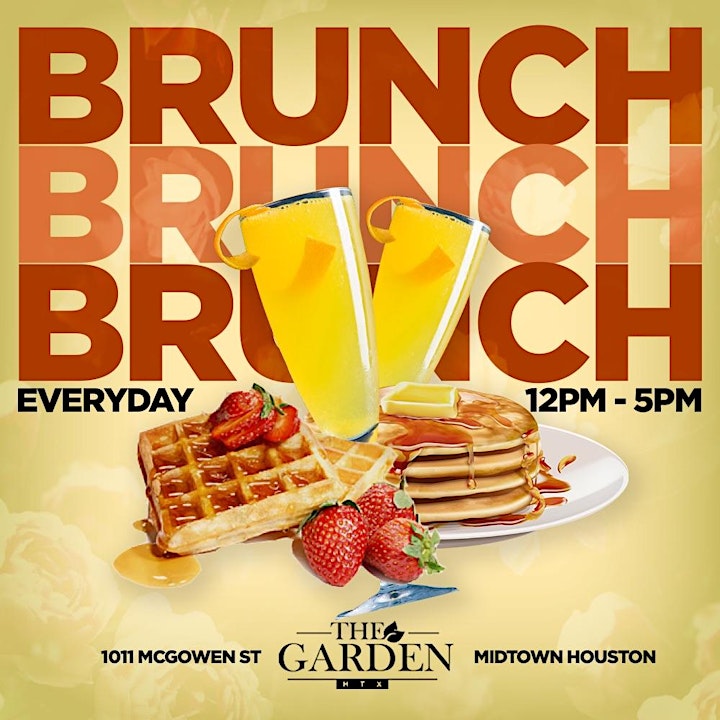 Fridays  @ The Garden in Midtown | Brunch 12pm-5pm | Happy Hour 4pm-8pm image