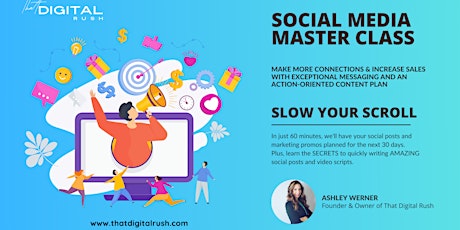 Social Media Master Class: Slow Your Scroll tickets