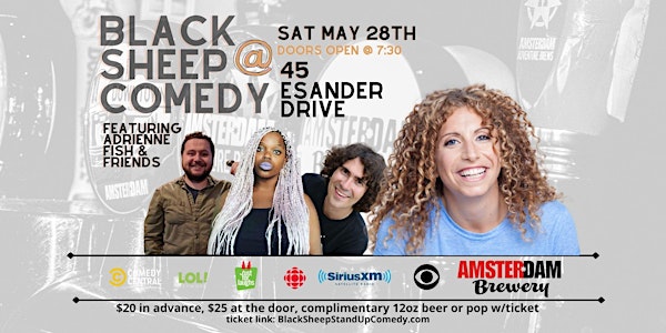 Black Sheep Comedy @ Amsterdam Brewery Featuring ADRIENNE FISH