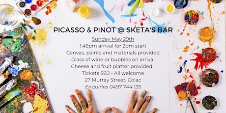 Picasso & Pinot  Afternoon tickets
