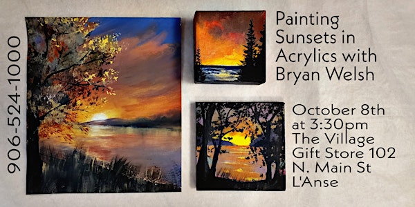 Painting Sunsets In Acrylics With Bryan Welsh