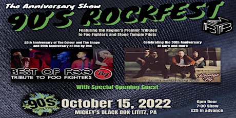 90's Rockfest: Anniversary Show tickets