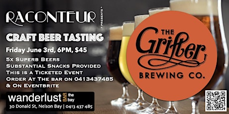 Craft Beer Tasting - The Grifter Brewing Co. tickets