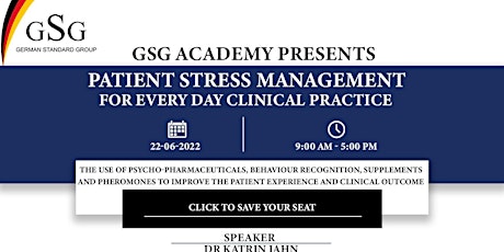 Patient Stress Management for every day clinical practice