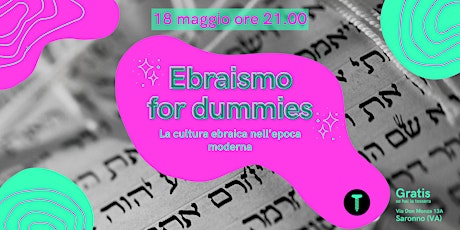 Ebraismo for dummies -  conferenza con un pizzico di humor biglietti