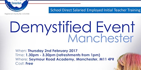 Manchester Event - Primary Teacher Training: School Direct Salaried Demystified  primary image