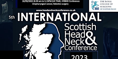 Scottish national head&neck conf oropha Ca/Robot ConsultantIN-PERSON Ticket