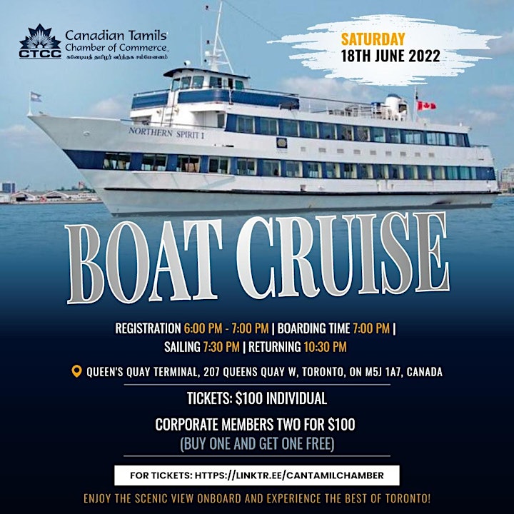 Boat Cruise - SATURDAY JUNE 18th 2022 image