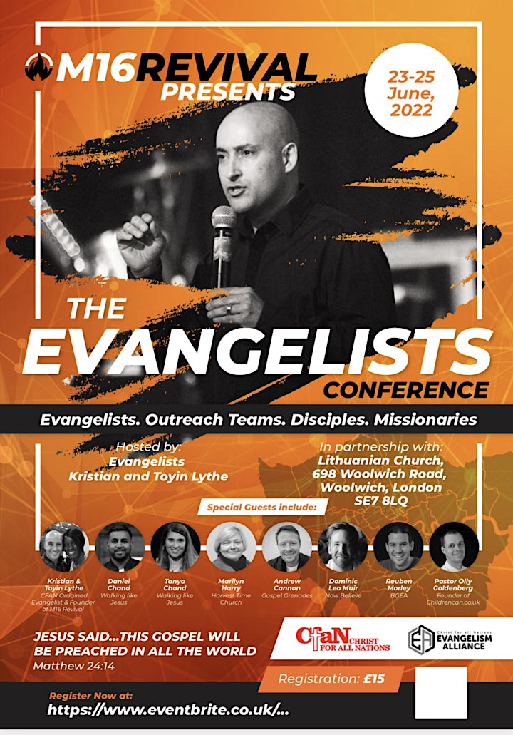 THE EVANGELISTS CONFERENCE , THURSDAY 23RD - SATURDAY 25TH JUNE 2022 image