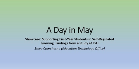 Showcase: Supporting First-Year Students in Self-Regulated Learning tickets