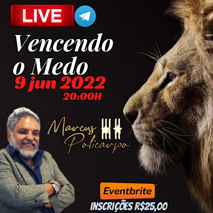Imagem do evento VENCENDO O MEDO - PALESTRA ON-LINE